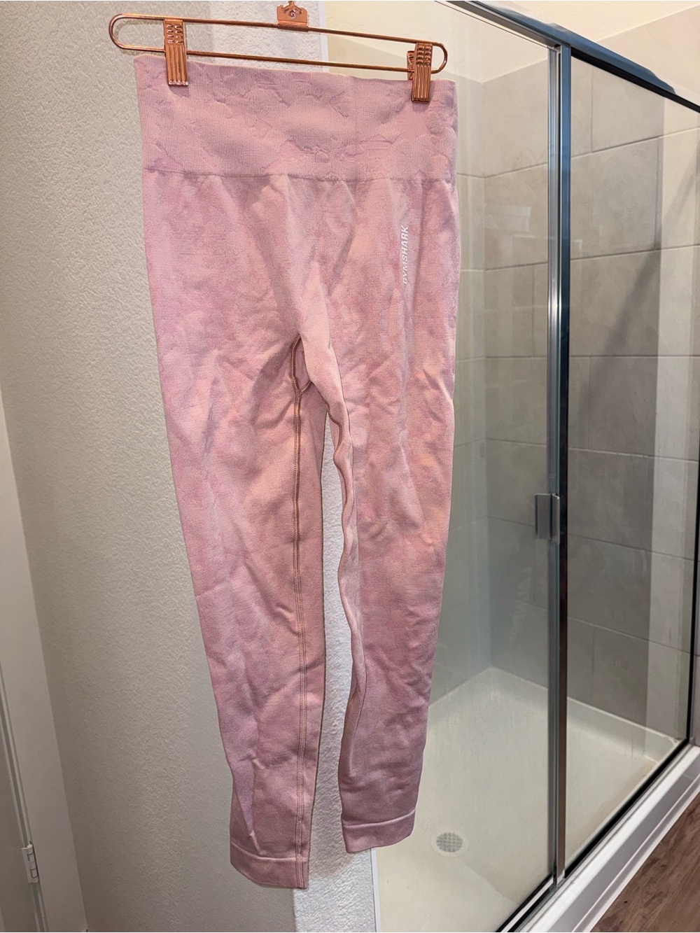 Light pink camo Gymshark leggings